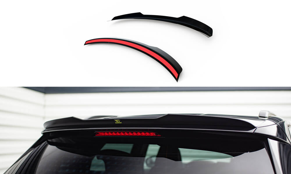 Maxton Spoiler CAP für Peugeot 3008 GT-Line Mk2 Facelift schwarz Hochglanz