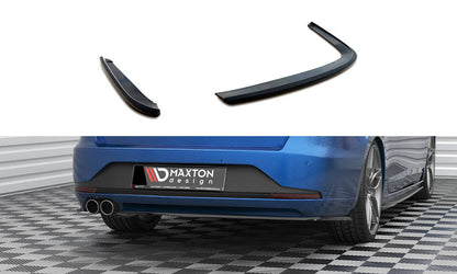 Maxton Heck Ansatz Flaps Diffusor V.3 für Seat Leon FR Sportstourer Mk3 schwarz Hochglanz