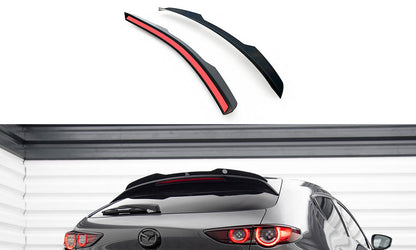 Maxton Spoiler CAP für Mazda 3 Mk4 schwarz Hochglanz