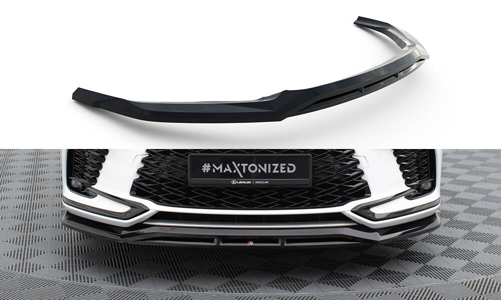 Maxton Front Ansatz für Lexus RX F-Sport Mk5 schwarz Hochglanz