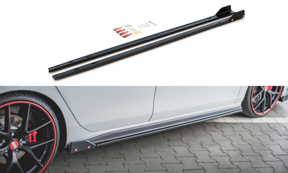 Maxton Seitenschweller Ansatz für V.2 für + Flaps Volkswagen Golf 8 GTI / GTI Clubsport