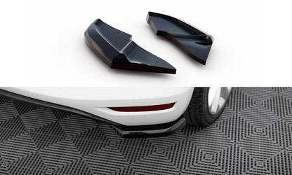 Maxton Heck Ansatz Flaps Diffusor V.1 für Volkswagen Scirocco Mk3 Facelift schwarz Hochglanz