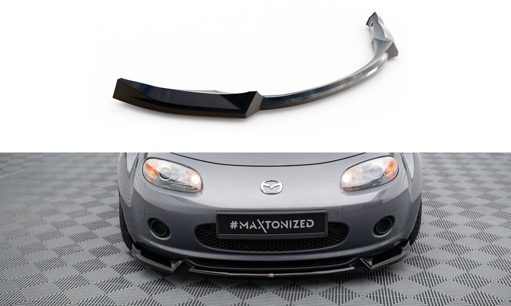 Maxton Front Ansatz V.2 für Mazda MX5 NC (Mk3) schwarz Hochglanz