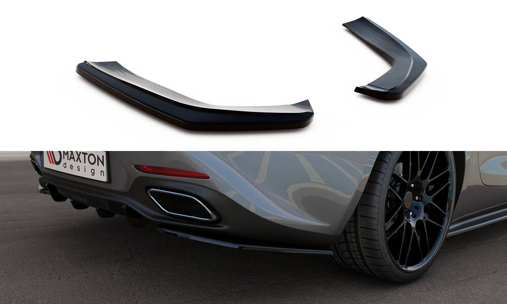 Maxton Heck Ansatz Flaps Diffusor für Mercedes-AMG GT / GT S C190 Facelift schwarz Hochglanz