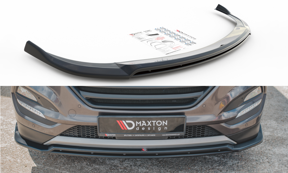 Maxton Front Ansatz für Hyundai Tucson Mk3 schwarz Hochglanz