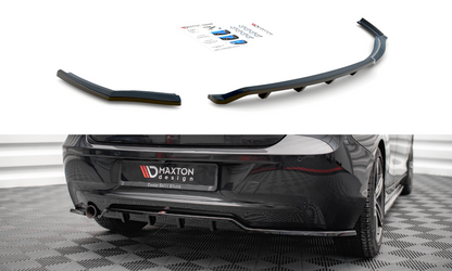 Maxton Mittlerer Diffusor Heck Ansatz DTM Look für BMW 1er F20 schwarz matt