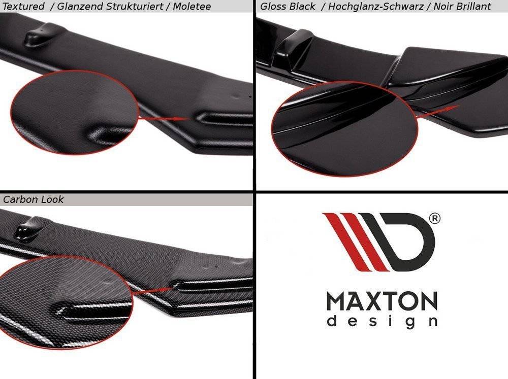 Maxton Front Ansatz V.2 für Infiniti Q50 S Mk1 schwarz Hochglanz