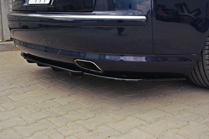 Maxton Mittlerer Diffusor Heck Ansatz für AUDI S8 D3 DTM LOOK schwarz Hochglanz