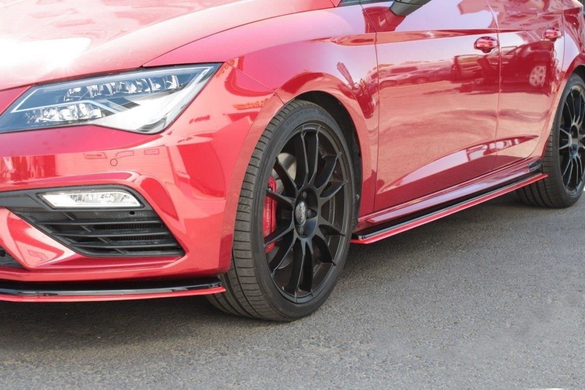 Maxton Seitenschweller Ansatz für v.3 Seat Leon Mk3 Cupra/ FR Facelift