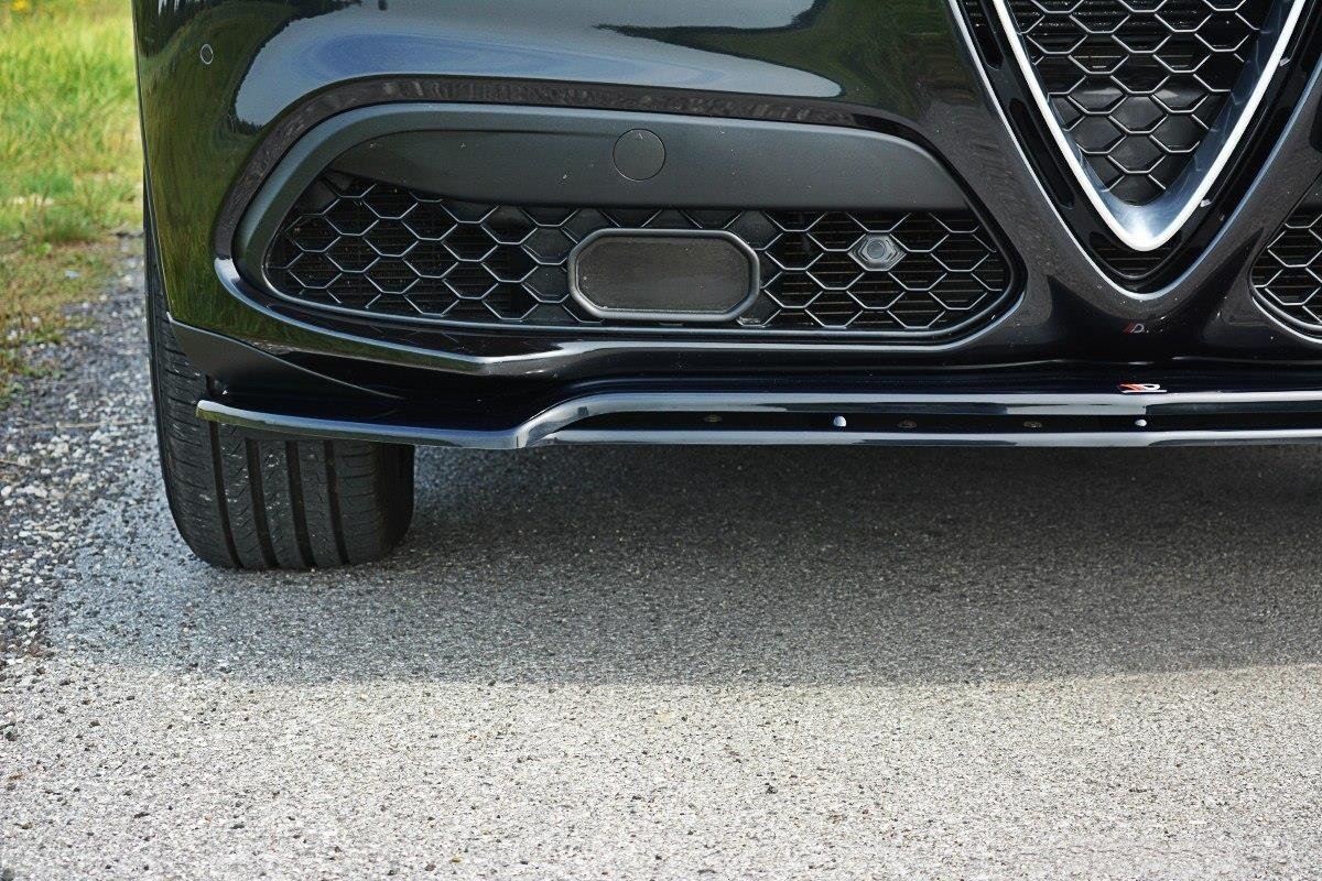 Maxton Front Ansatz V.2 für Alfa Romeo Stelvio schwarz Hochglanz