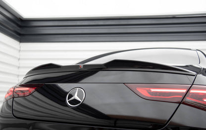 Maxton Spoiler CAP für 3D Mercedes-Benz CLA Coupe C118 schwarz Hochglanz