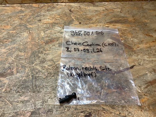 Chevrolet Captiva (C100) Bj. 07-09, L26 Bolzen, rechts, Sitz (Kugelkopf) Original GM NEU