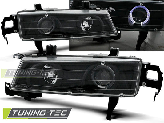 Tuning-Tec LED Angel Eyes Scheinwerfer für Honda Prelude 92-97 schwarz