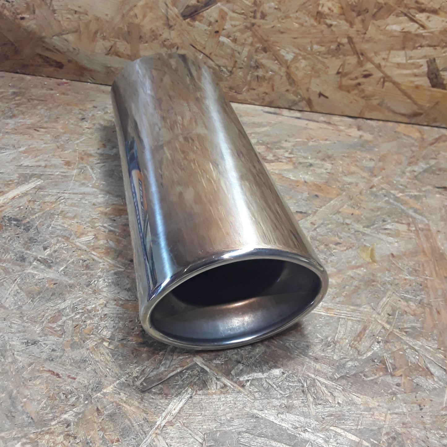 Diverse Fahrzeuge Endrohr oval 120x80(300) mit Absorber OHNE ABE original JOM NEU