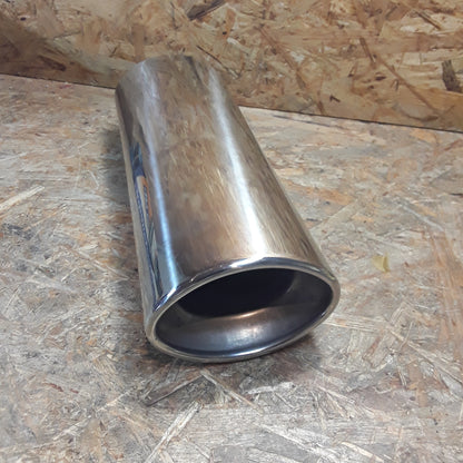 Diverse Fahrzeuge Endrohr oval 120x80(300) mit Absorber OHNE ABE original JOM NEU