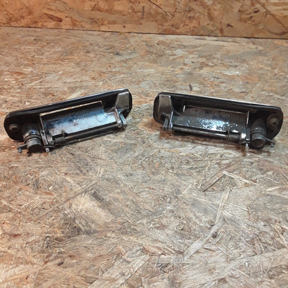 Fiat 850 Coupe Türgriffsatz links und rechts ohne Schlüssel original CHROMODORA GEBRAUCHT