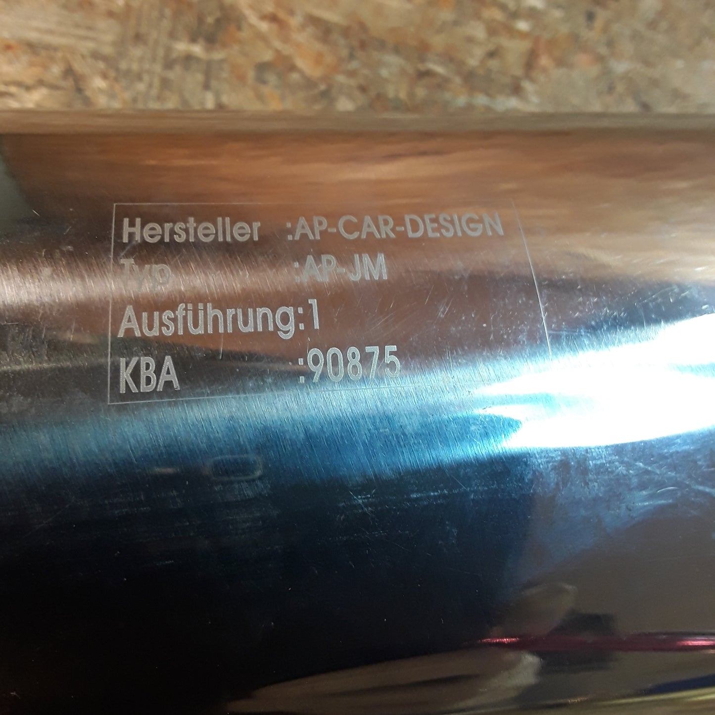 Modell unbekannt Edelstahl Sportendrohr ohne ABE original AP-CARDESIGN NEU