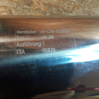Modell unbekannt Edelstahl Sportendrohr ohne ABE original AP-CARDESIGN NEU