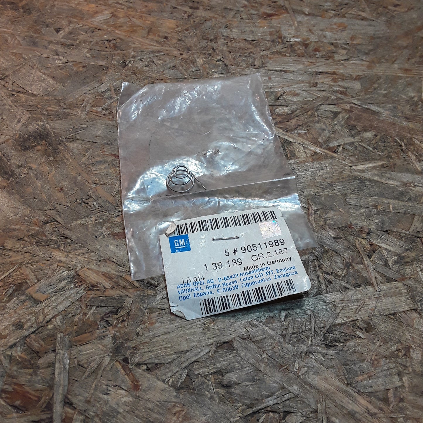 Astra F/G Zafira A Corsa C Speedster Calibra Ruckfeder Schlüssel original GM Opel NEU