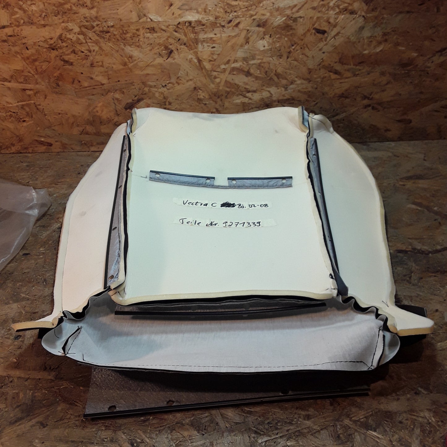 Vectra C Bj 02-08 Bezug Sitzbezug Rückenlehne original GM Opel NEU