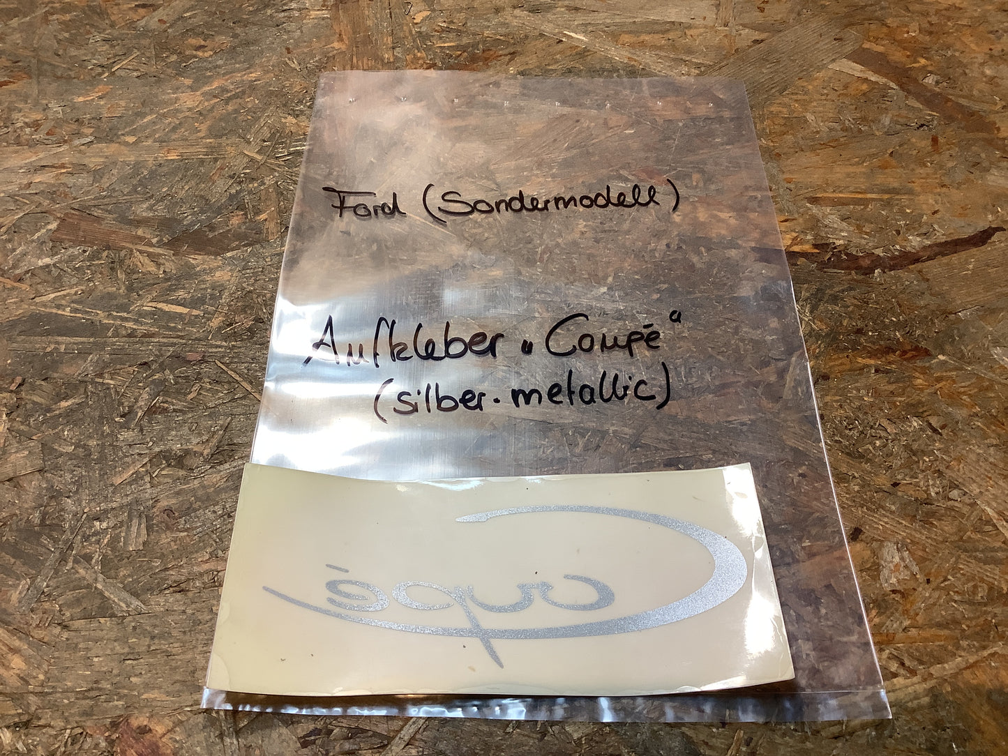 Aufkleber „Coupé“ Silber-metallic Original Ford NEU