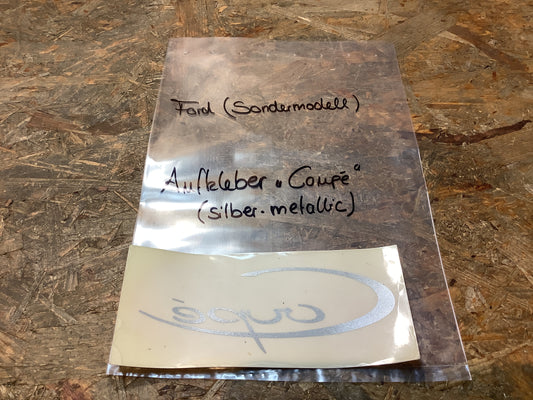 Aufkleber „Coupé“ Silber-metallic Original Ford NEU