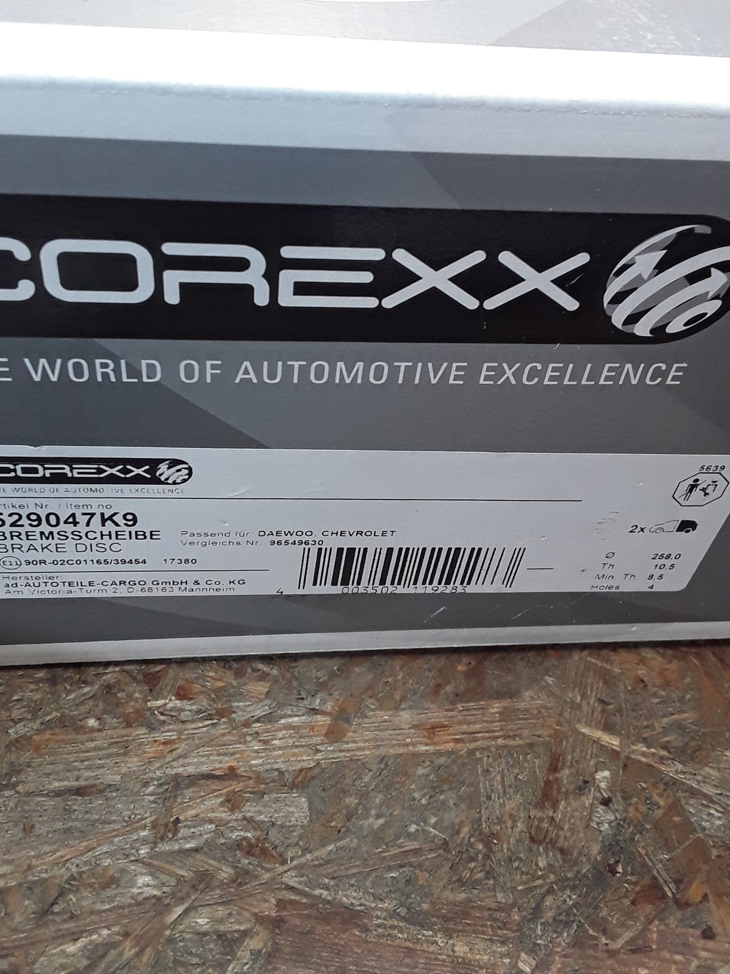 Chevrolet Lacetti Schrägheck (J200) Daewoo Lacetti Schrägheck Bremsscheibenset original Corexx NEU