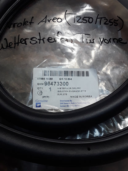 Chevrolet Aveo (T250/T255) Wetterleiste Tür vorne original GM NEU
