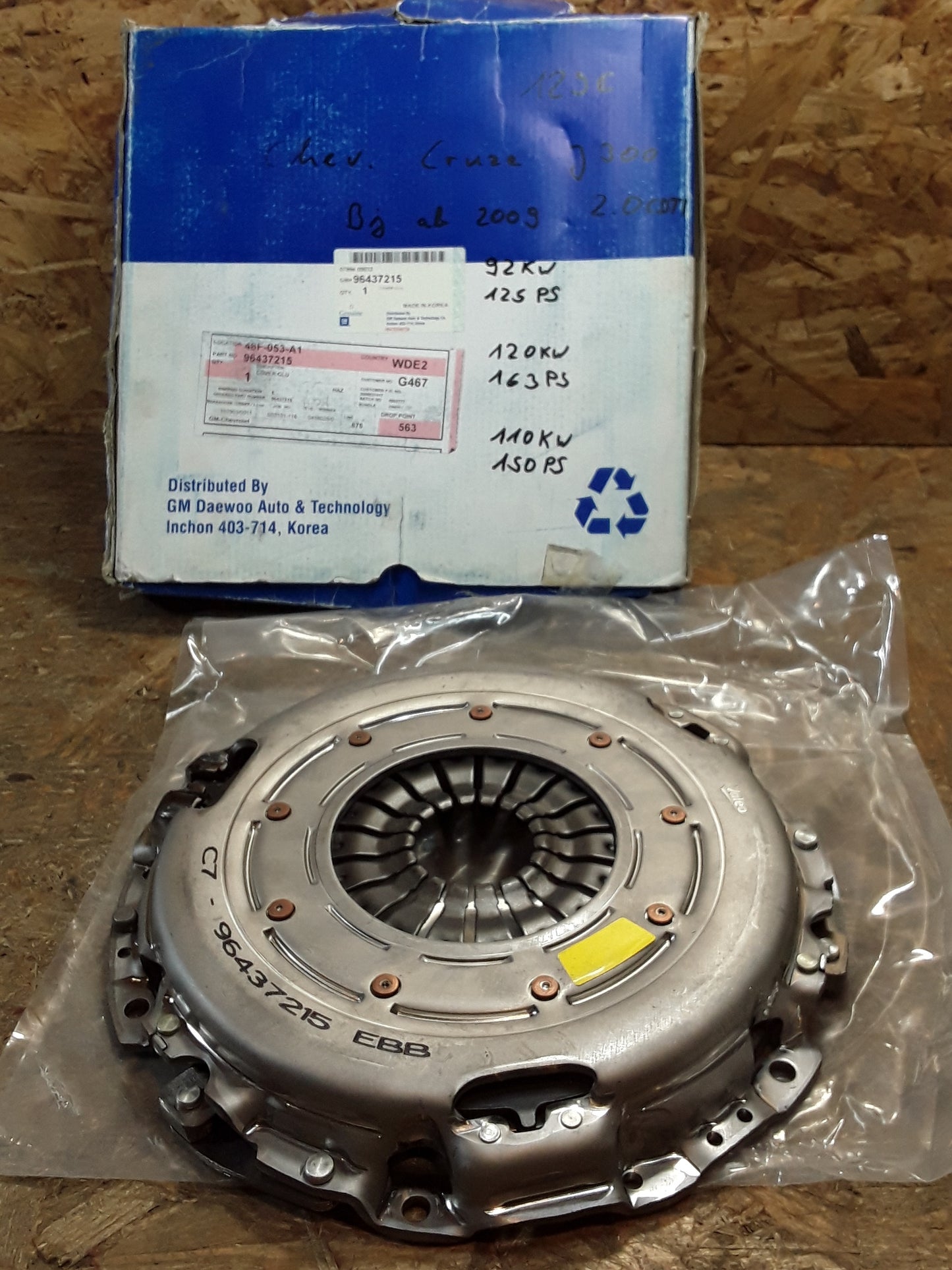 Chevrolet Cruze J300, 2.0CDTI Bj ab 09 original GM NEU