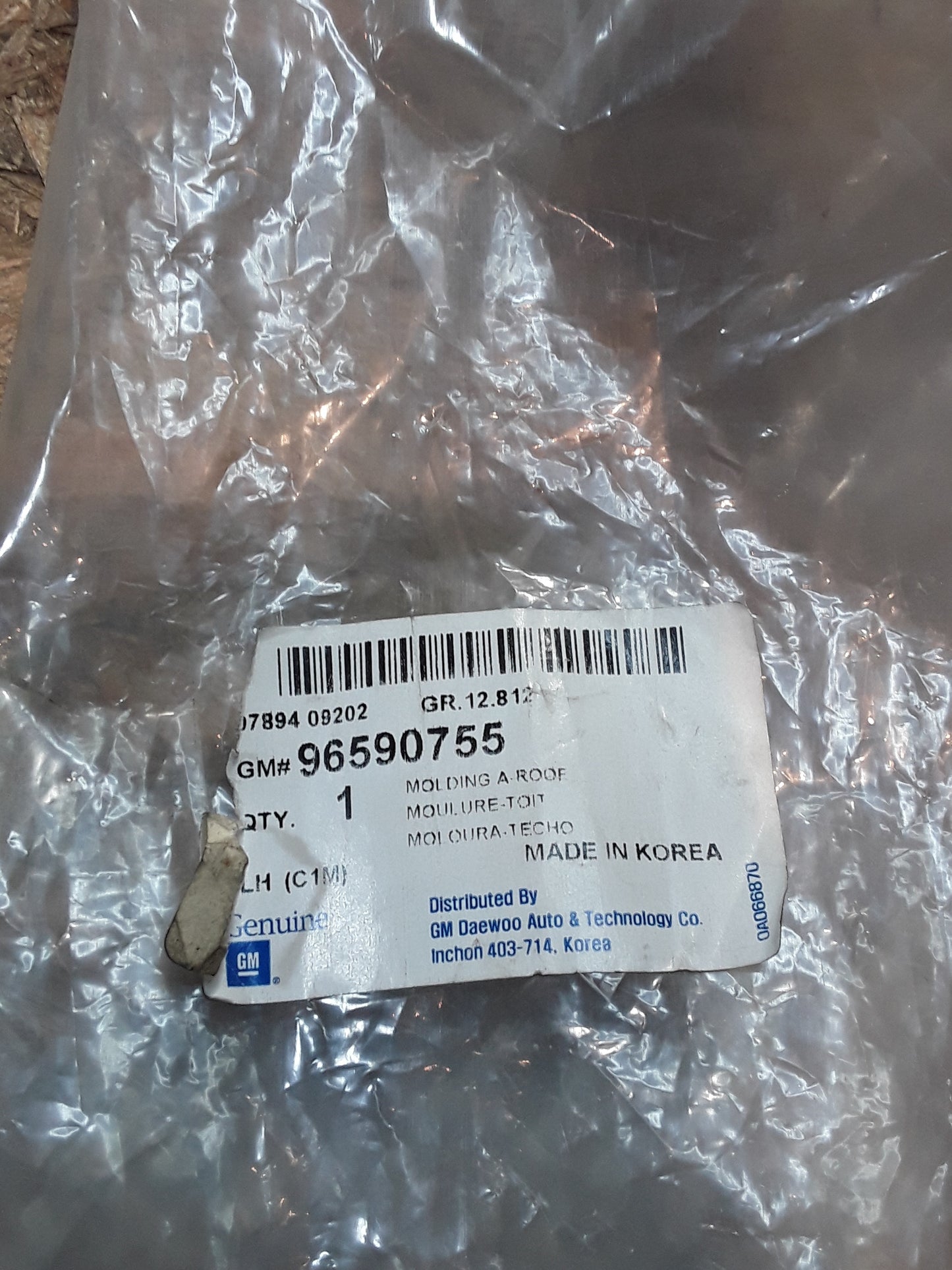 Chevrolet Spark + Matiz (M200) Dachpaneel original GM NEU