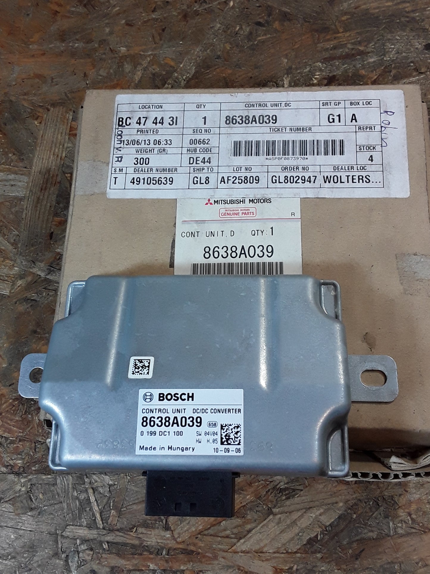 Mitsubishi ASX (GAW) 1.8Di-D 4WD Steuergerät Zentralverriegelung original Mitsubishi NEU