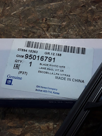 Chevrolet Sonic Bj 12-20 Scheibenwischerblatt Heckklappe original GM NEU