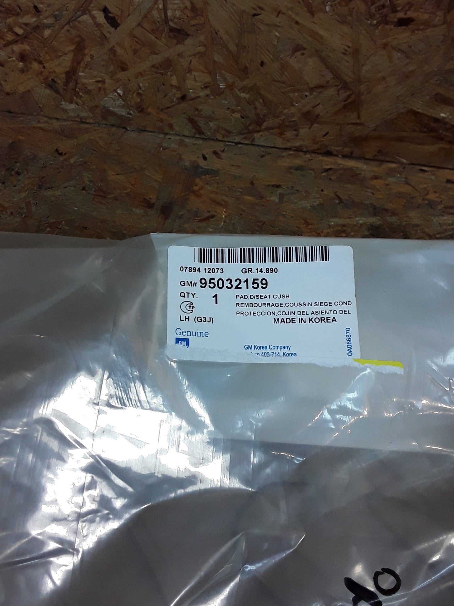 Chevrolet Orlando Bj 15-17 Pad Sitzkissen original GM NEU