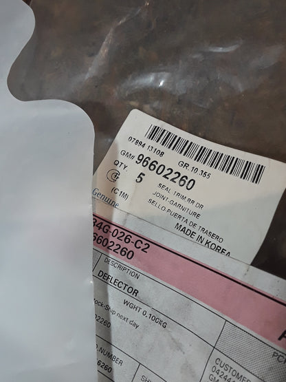 Chevrolet Matiz/ Spark (M200) Schutzisolatorfolie an Türverkleidung original GM NEU