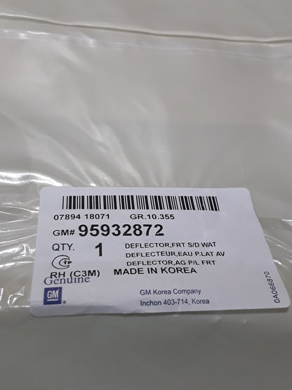 Chevrolet Spark Bj 13-15 Türdichtfolie/ Wasserabweiser Vordertüre, rechts original GM NEU