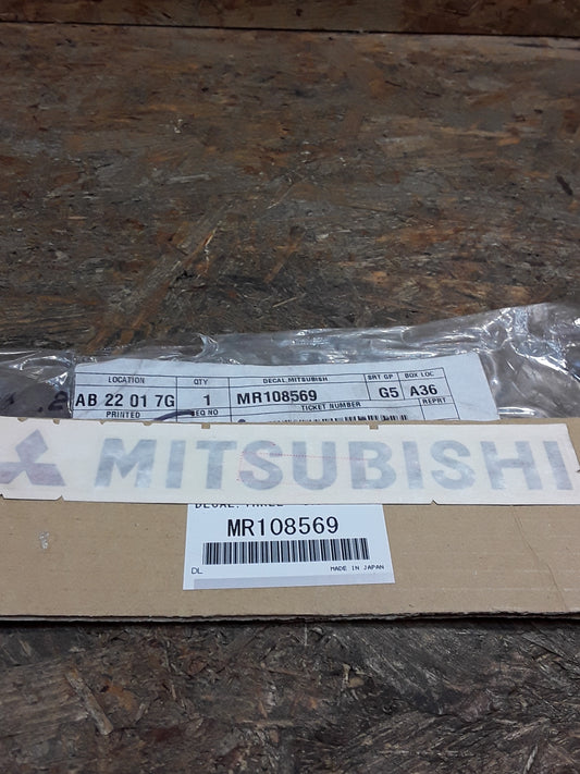 "Mitsubishi" Schriftzug selbstklebend original Mitsubishi NEU