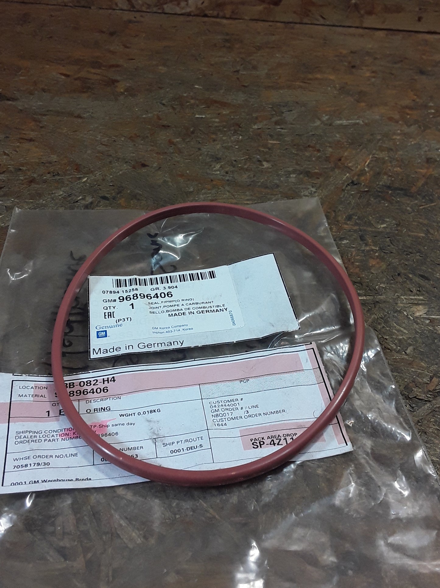 Chevrolet Aveo/ Sonic Dichtung Kraftstoffpumpe original GM NEU