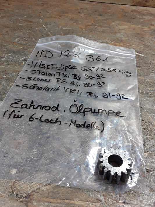 Mitsubishi Eclipse/ Rapon TSi/ 5 Laser RS/ 5 Galant VR4 Zahnrad Ölpumpe (für 6-Loch Modelle) original Mitsubishi NEU