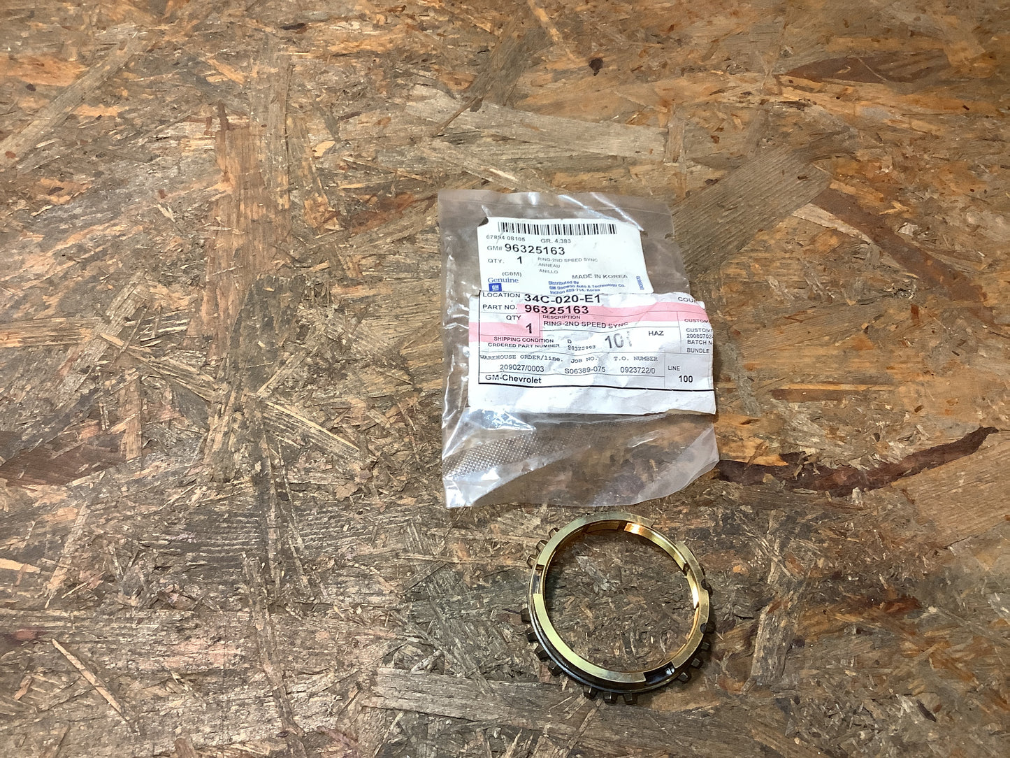 Chevrolet Matiz/ Spark M200 Synchronring Getriebe 2.Gang Original GM NEU