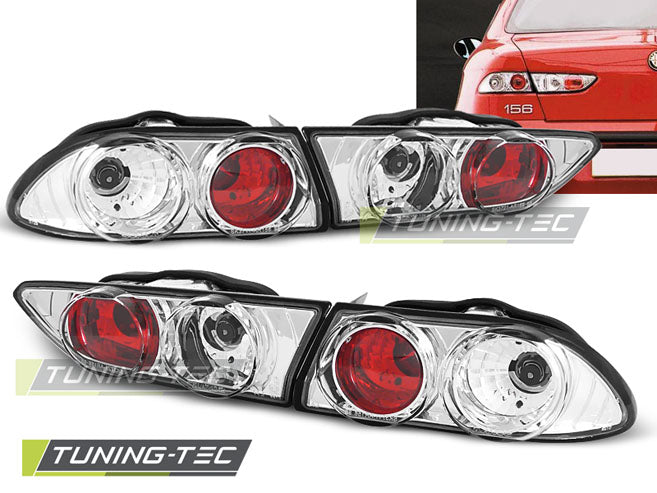 Tuning-Tec Klarglas Rückleuchten für Alfa Romeo 156 97-03 chrom