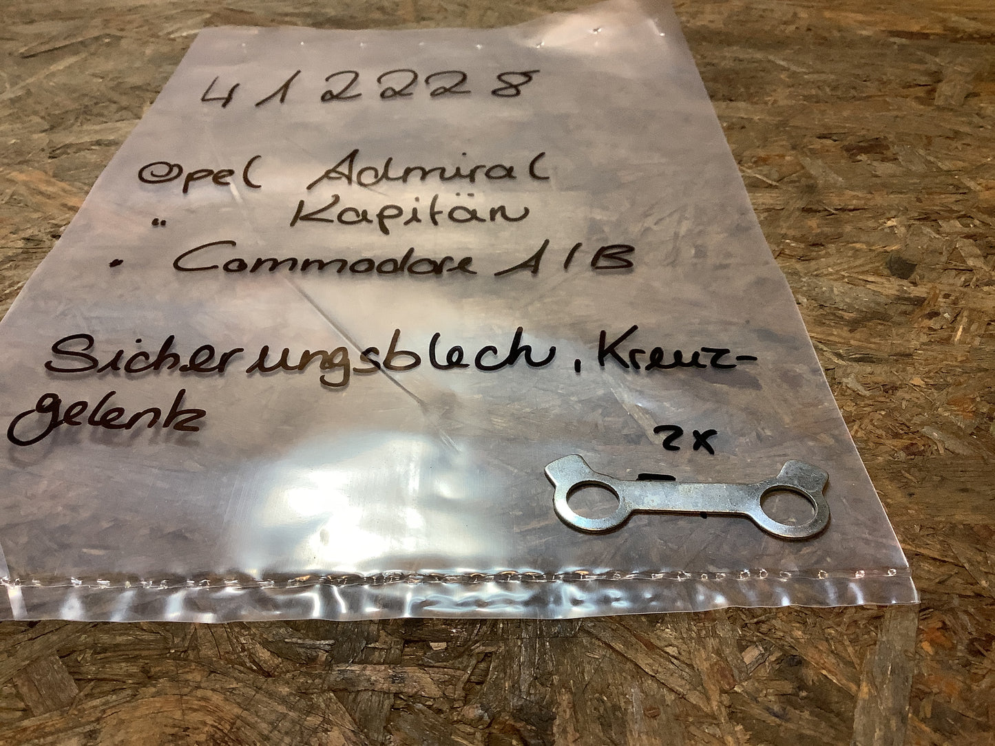 Opel Admiral, Kapitän, Commodore A/B Sicherungsblech Kreuzgelenk Original Opel NEU