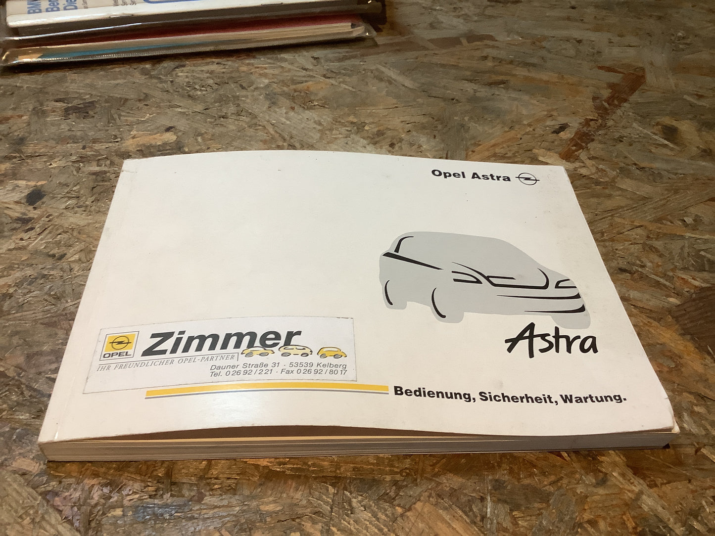 Opel Astra Betriebsanleitung Stand Oktober 2000