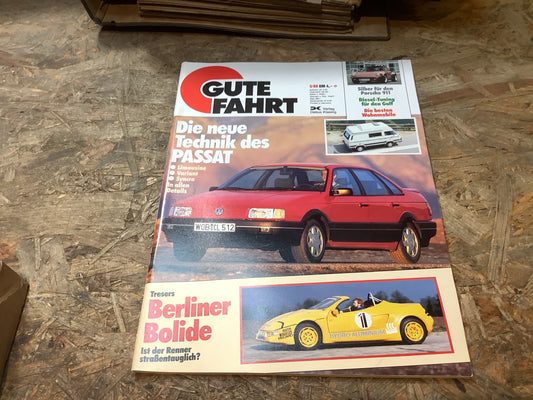 Gute Fahrt Die neue Technik des Passat Zeitschrift Ausgabe 5/88