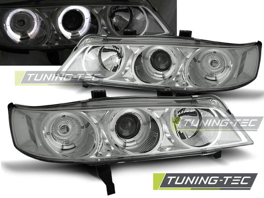 Tuning-Tec LED Angel Eyes Scheinwerfer für Honda Accord 94-97 chrom