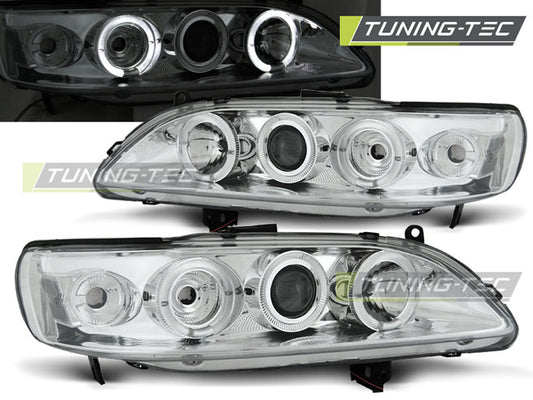 Tuning-Tec LED Angel Eyes Scheinwerfer für Honda Accord 98-02 chrom