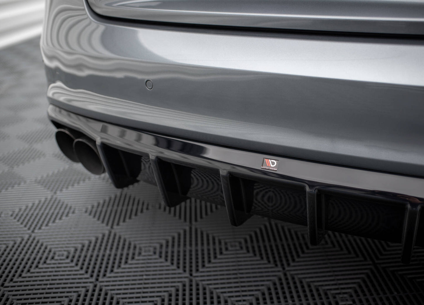 Maxton Diffusor Heck Ansatz für Audi S5 Coupe / Sportback 8T Facelift