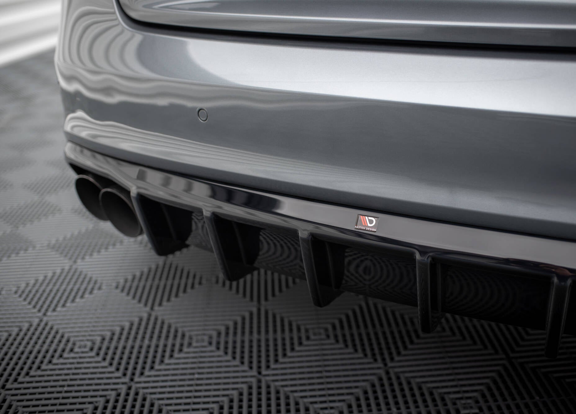Maxton Diffusor Heck Ansatz für Audi S5 Coupe / Sportback 8T Facelift