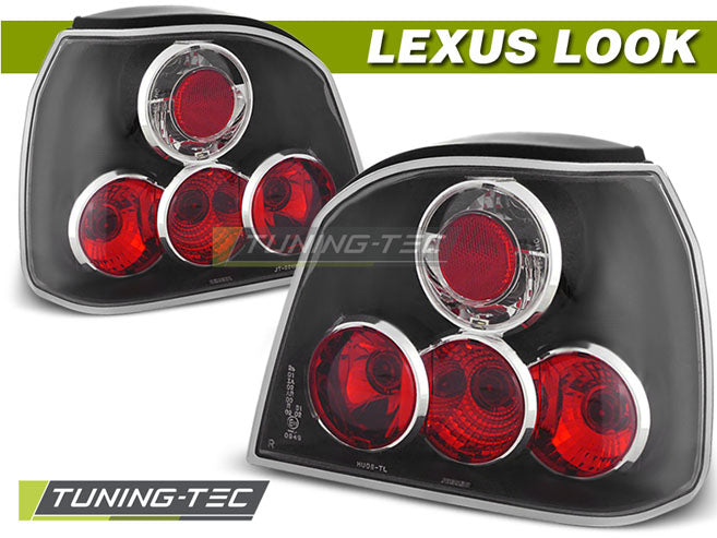 Tuning-Tec Rückleuchten für VW Golf 3 (III) 91-97 schwarz