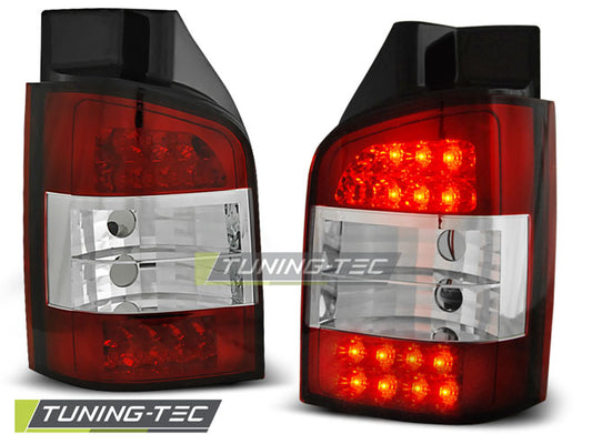 Tuning-Tec LED Rückleuchten für VW T5 03-09 rot/klar (Heckklappe)
