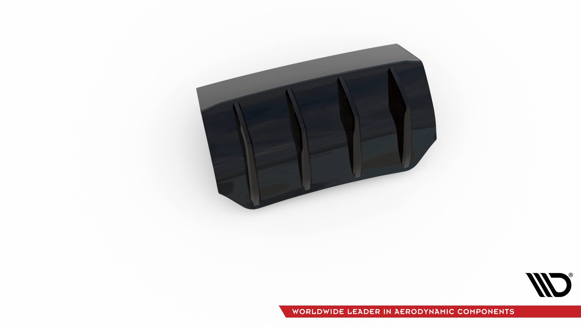 Maxton Diffusor Heck Ansatz für Porsche Macan Mk1 Facelift 2 schwarz Hochglanz